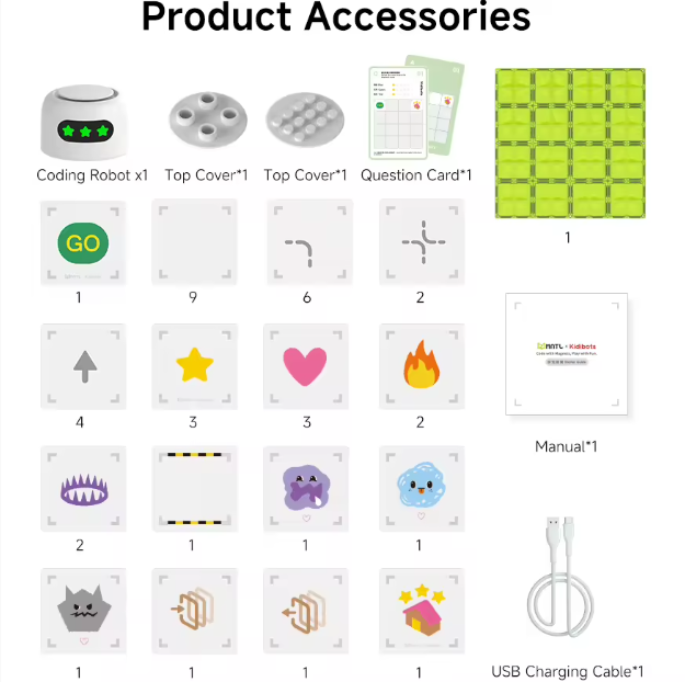 Magnetic Coding Robot – Starter Set (Ages 3+)